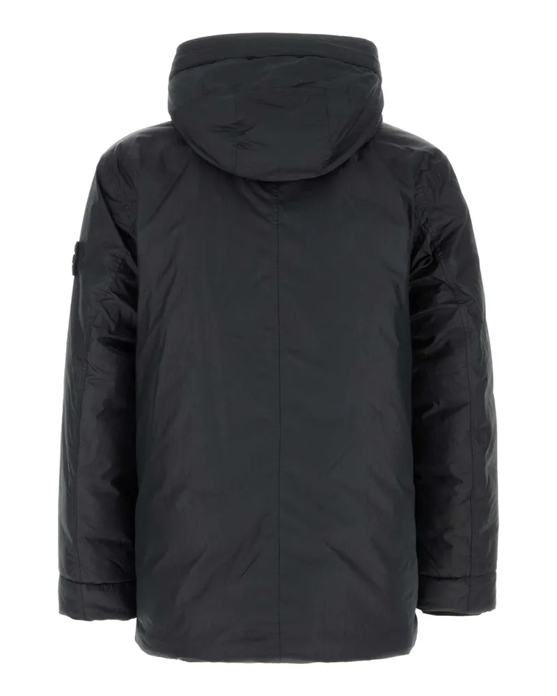 Stone Island Men's Midnight Blue Nylon And Polyester Parka Giubbini Jacket Navy