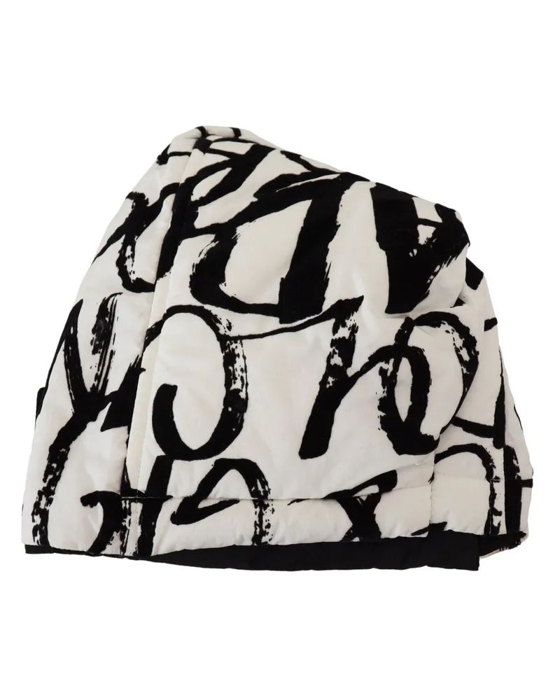 Dolce & Gabbana Women's Graphic-Print Nylon Beanie Black Black