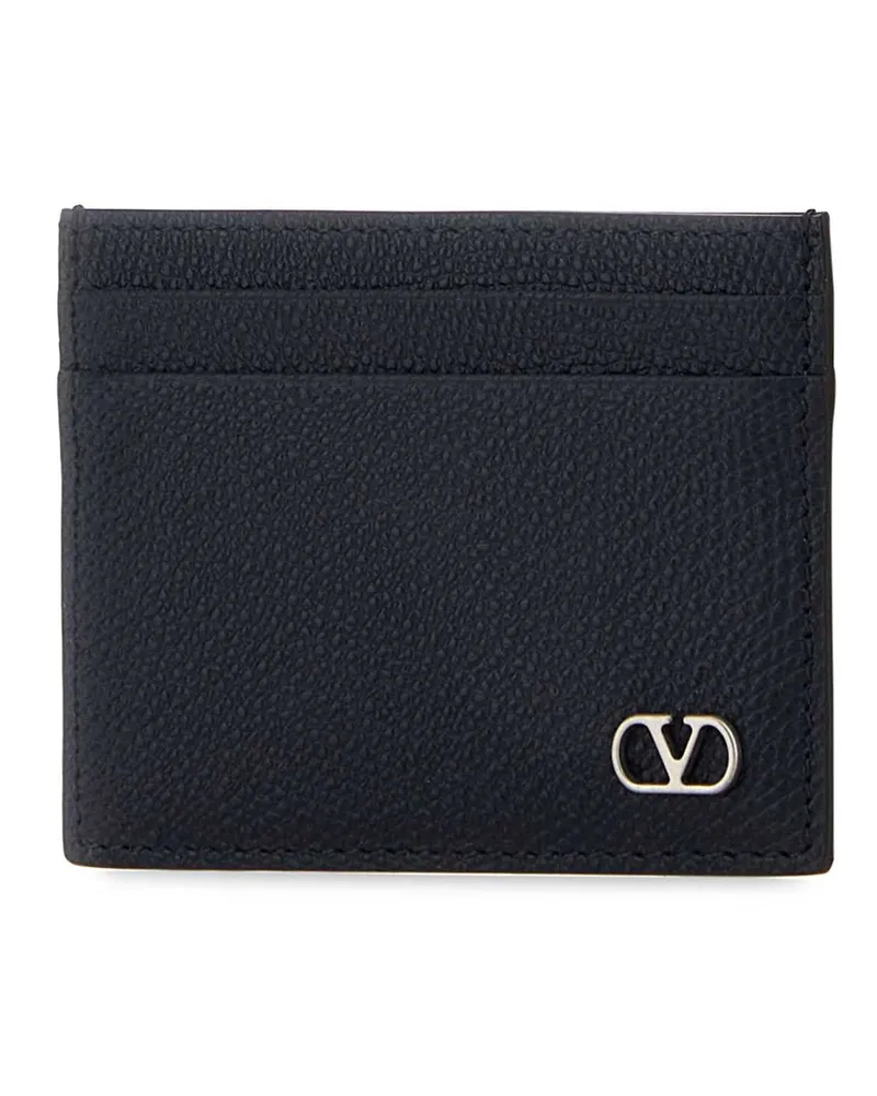 Valentino Garavani 8y2p0ap4uag M30 Marine Calf Leather - Bos Taurus Portafogli Wallet Navy