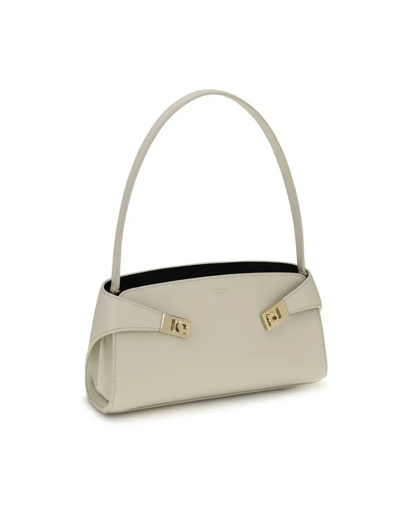 Ferragamo Hug Shoulder Bag — Beige Beige