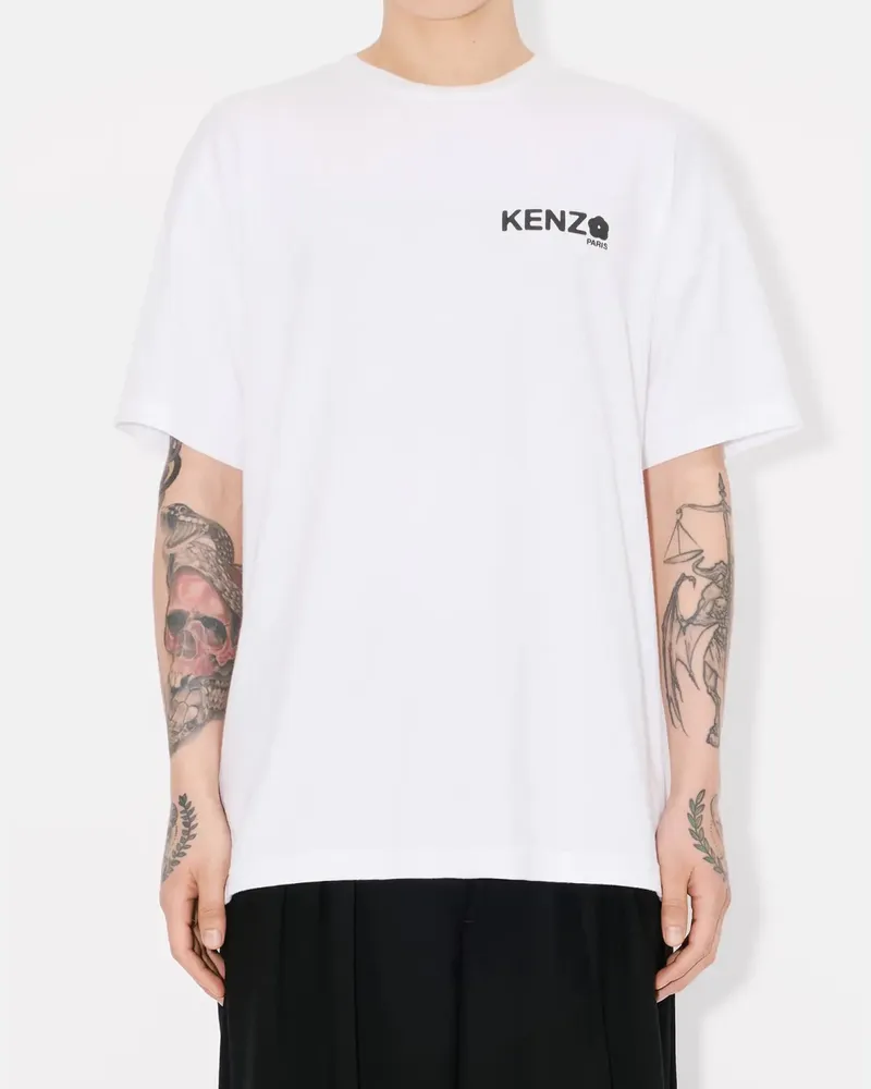 Kenzo Men's Boke Flower 2.0 Logo T-Shirt White Clothing > Polo & T-Shirts White
