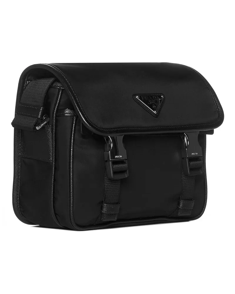 Prada Men's Satchel Bag Re-Nylon Black Shoulder Black