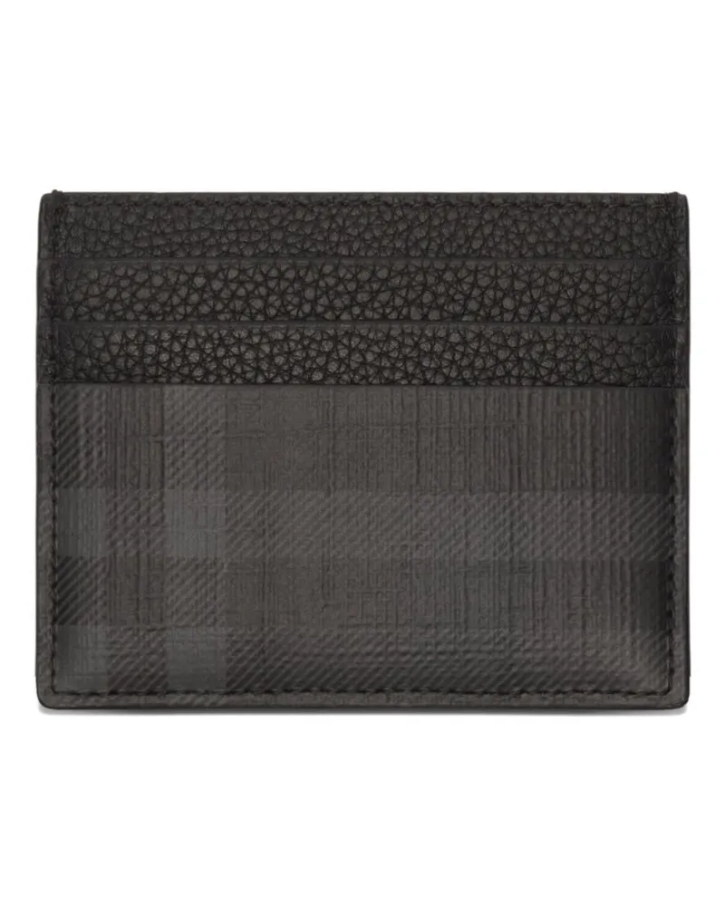 Burberry Check Card Case — Grey Grey