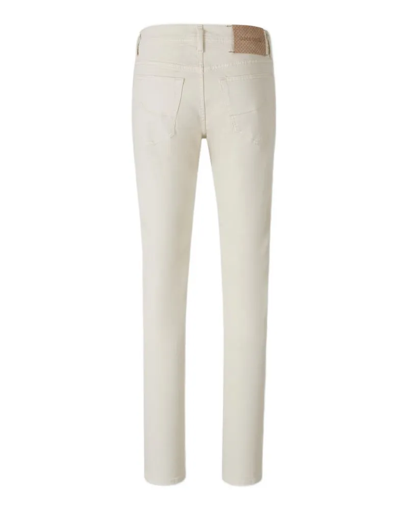 Jacob Cohën Slim-Fit Stretch Cotton Jeans — White White