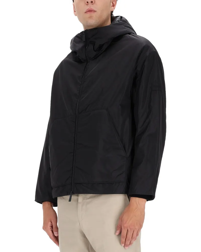 Premiata Hooded Polyamide Jacket — Black Black