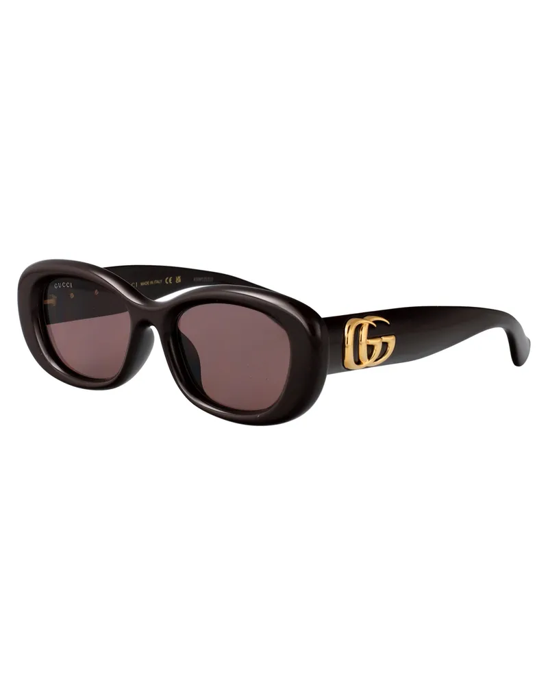 Gucci GG1829SK Injected Acetate Sunglasses — Brown Brown
