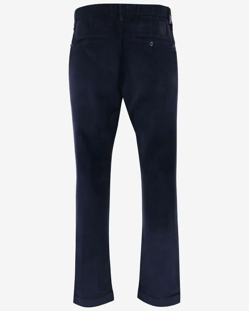 Jacob Cohën Men's Stretch Cotton Velvet Pants Navy Trousers Navy