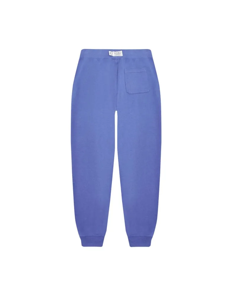Ralph Lauren Logo-Embroidered Cotton-Blend Trousers — Blue Blue