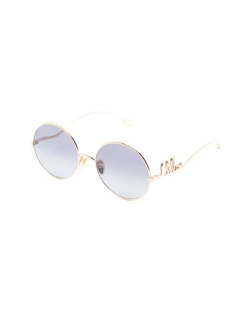 Chloé CH0372S Round Metal Sunglasses — Gold Gold