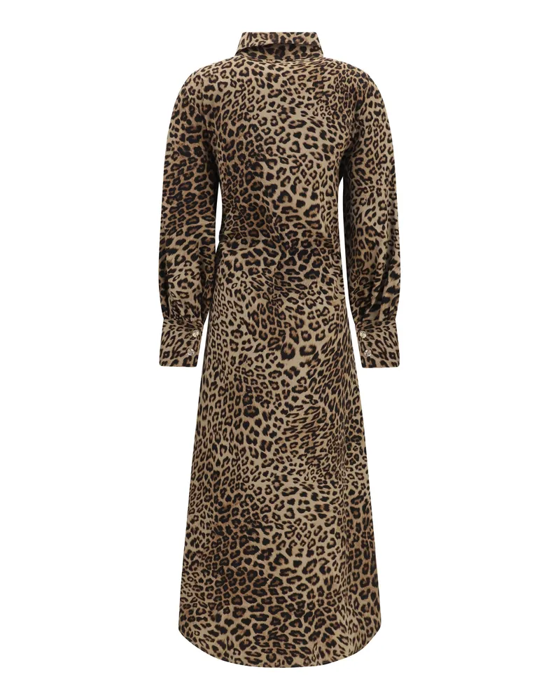 Ella Women's Cotton Dress Animalier Cotton; Elastane Brown