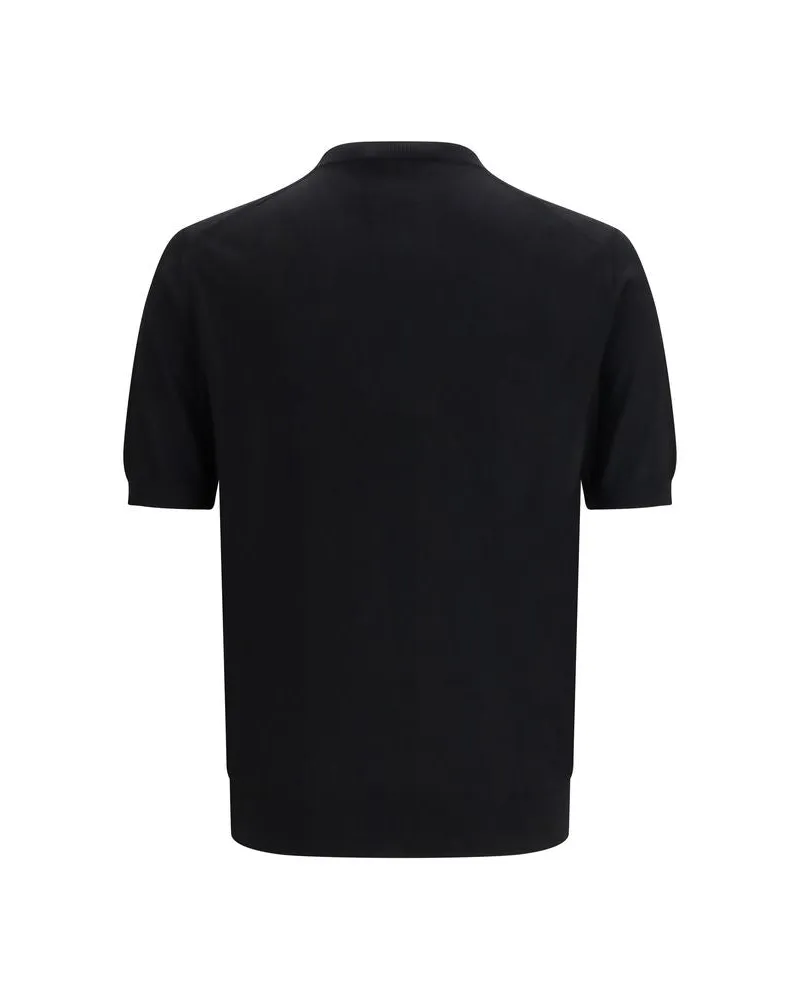 Prada Men Black Wool T-Shirt Black