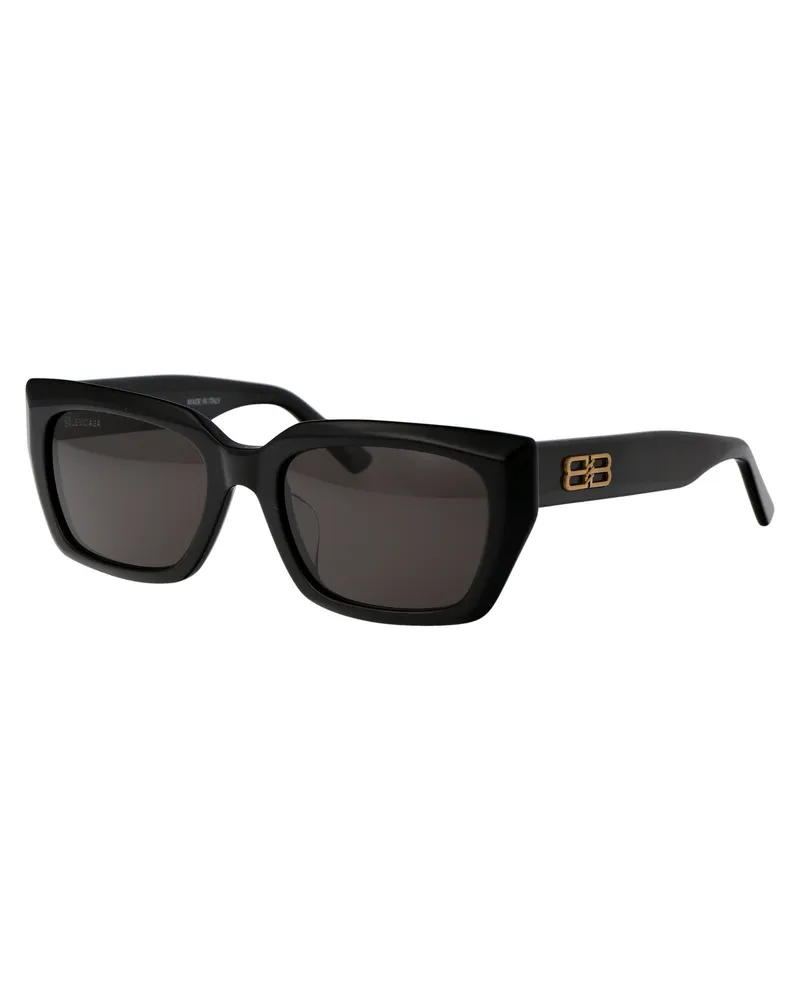 Balenciaga BB0272SA Acetate Square Sunglasses — Black Black