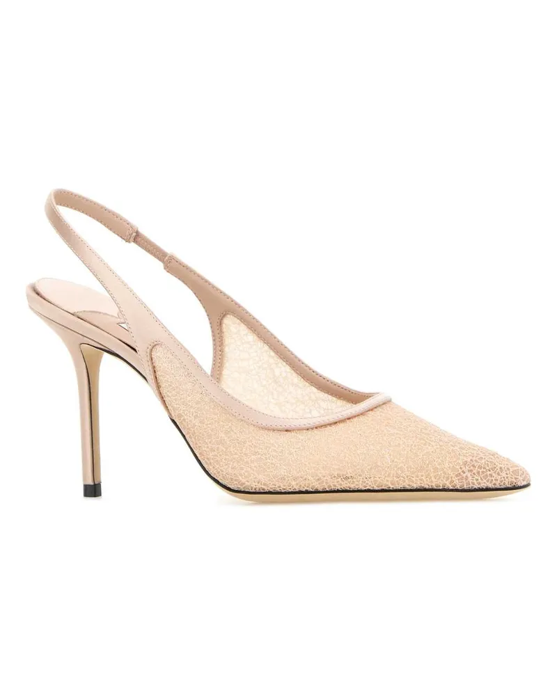 Jimmy Choo Women's Love Sb 85 Slingback Pump Beige Fabric Beige