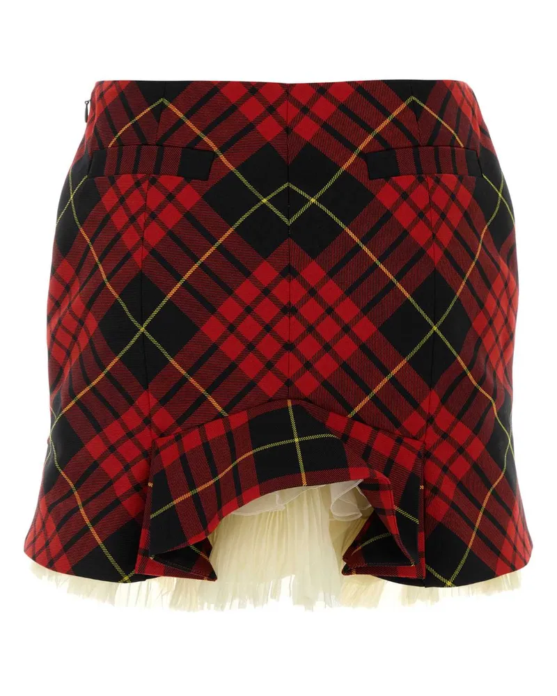 Alexander McQueen 857552qjaf2 6120 Redblackyellow Gonne Skirt Red