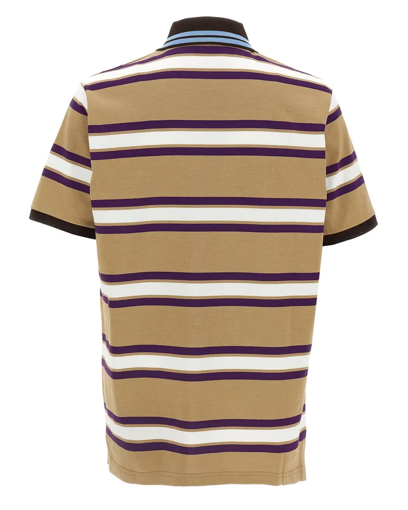 Gucci Men's Multicolor Cotton Polo Shirt Beige