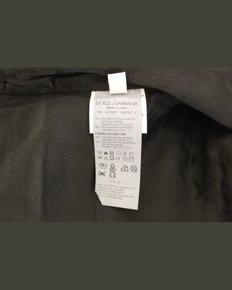 Dolce & Gabbana Men Black Cotton Blend Dress Vest Gilet Black