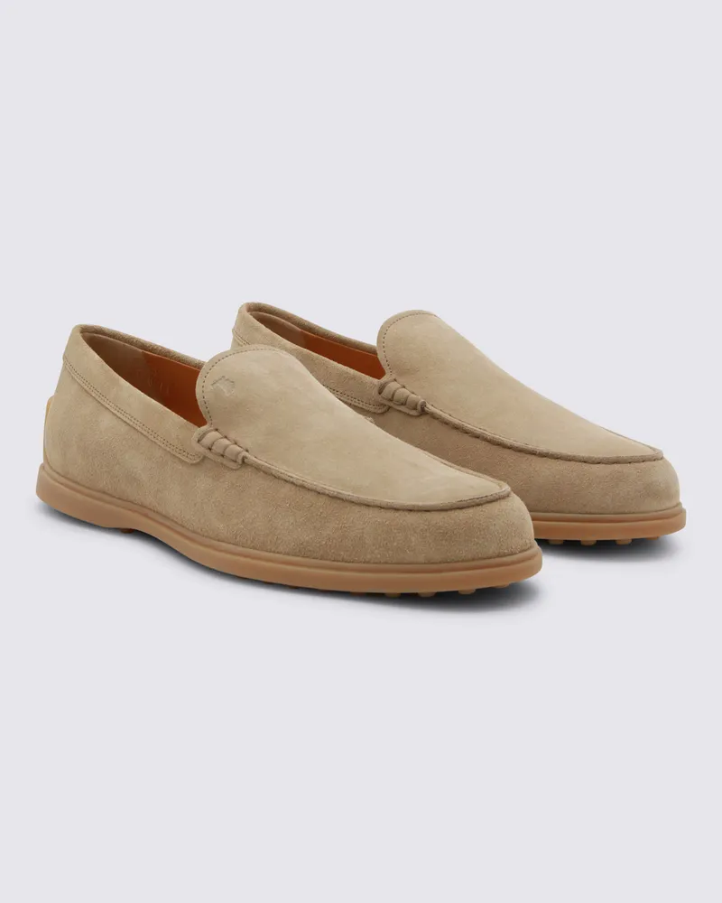 TOD'S Men's Flat Shoes Tabacco Chiaro _cover Le Sole El Beige