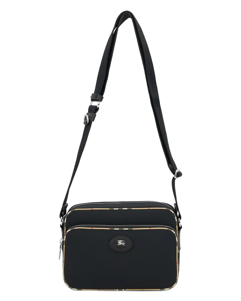 Burberry Men's Shoulder Bag Black Polyester Clutch Black