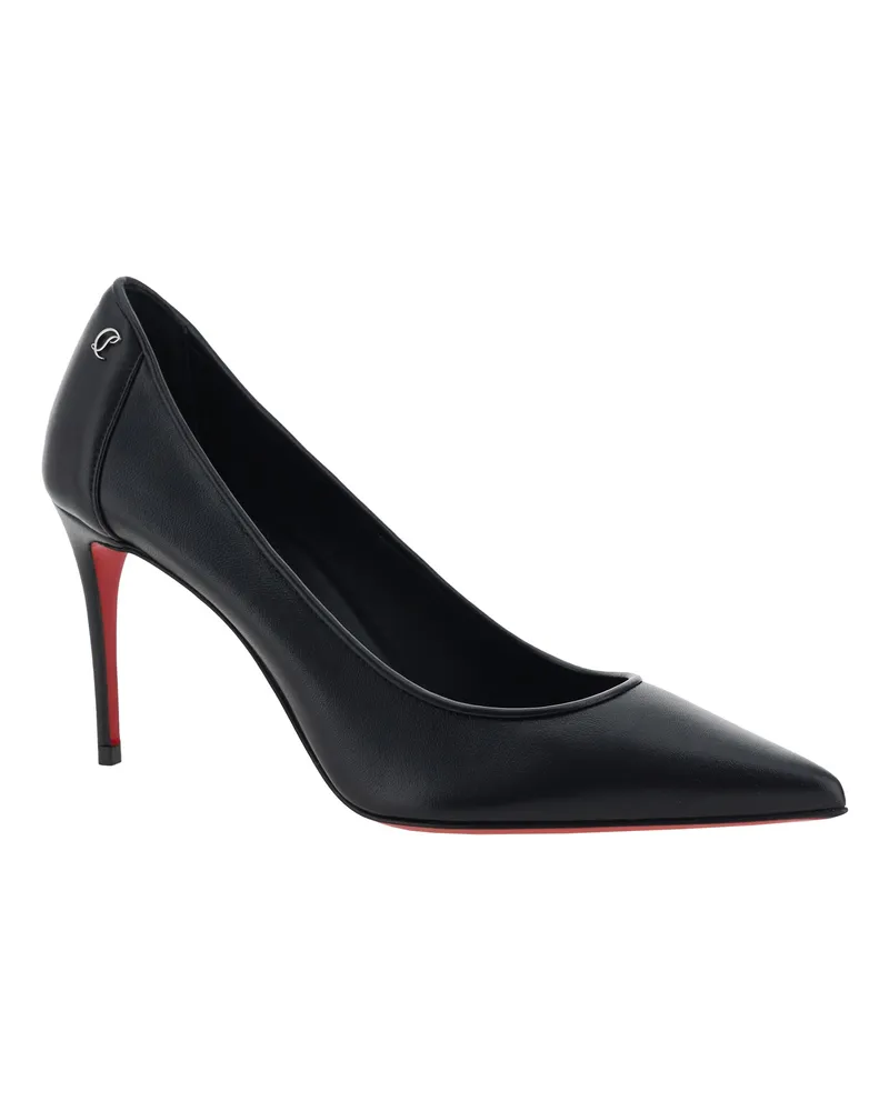 Christian Louboutin Women's Sporty Kate Pumps Black-Lin Black Black/lin High Heel Shoes Black