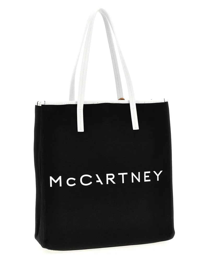 Stella McCartney Logo-Print Bananatex® Tote Bag — Black Black