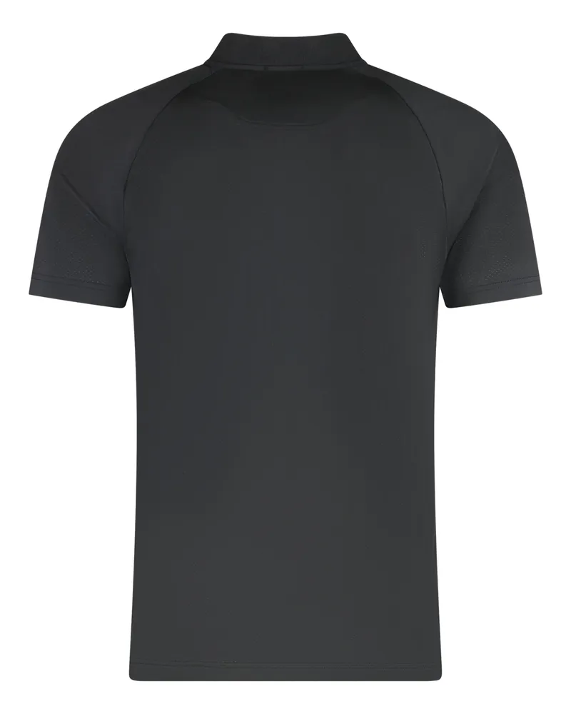 HUGO BOSS Technical Fabric Polo Shirt — Black Black