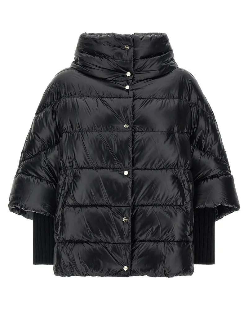 Herno Ultralight Hood Down Jacket — Black Black