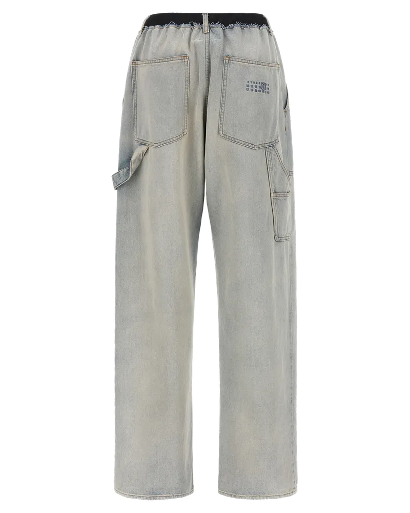 Maison Margiela Cotton Relaxed Fit Cargo Pants — Blue Blue