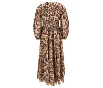 Ascension Tie Billow Dress — Beige
