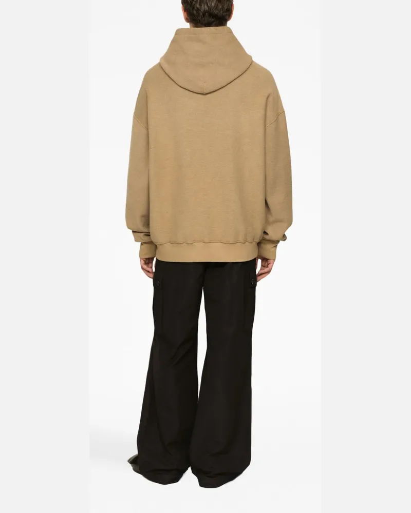Dolce & Gabbana Logo-Plaque Cotton Cargo Pants — Black Black
