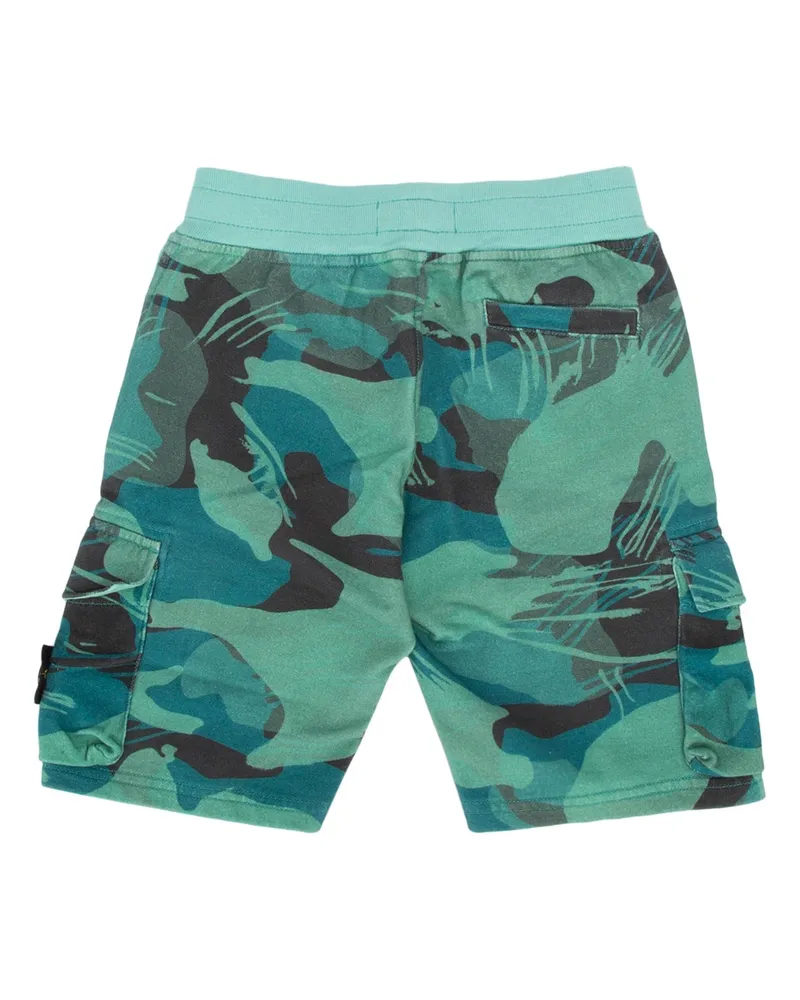 Stone Island Boys' Pantalone Emerald Pantaloni Trousers Green