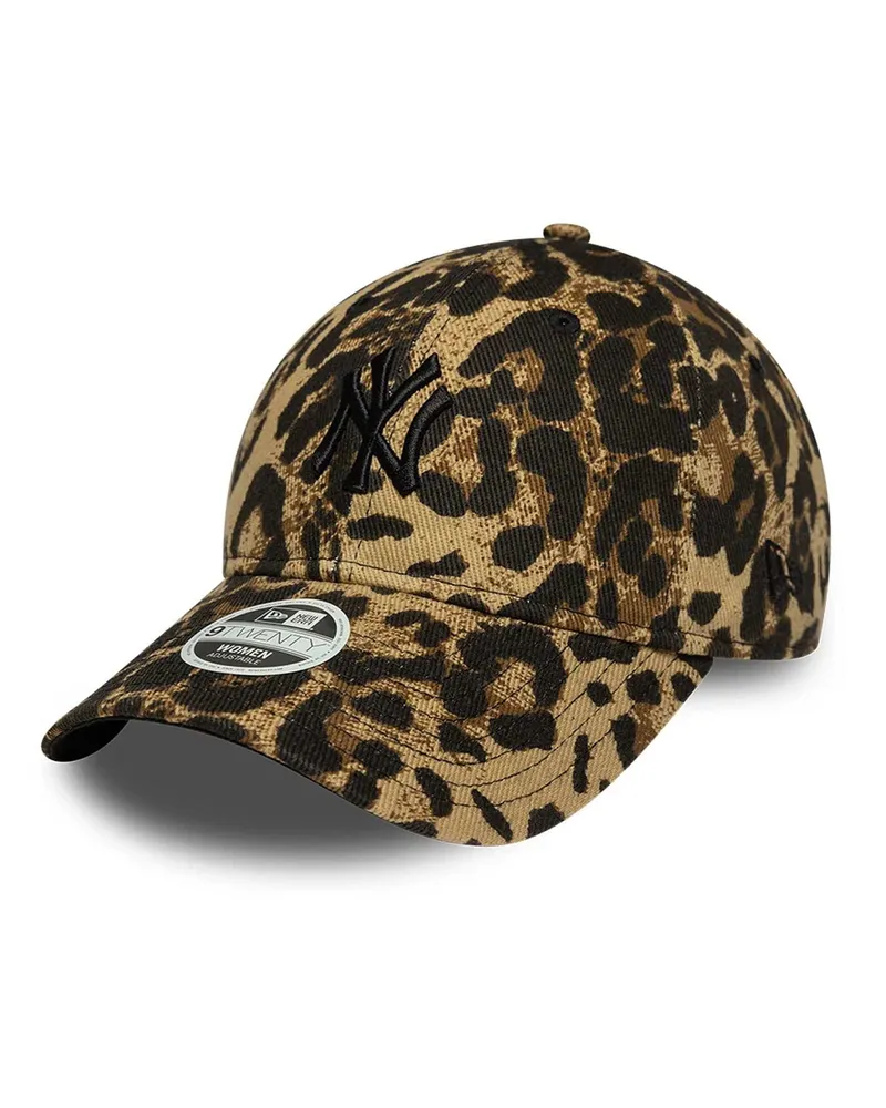 New Era Women's Baseball Cap 9twenty Brown Leopard Cotton Hat Brown