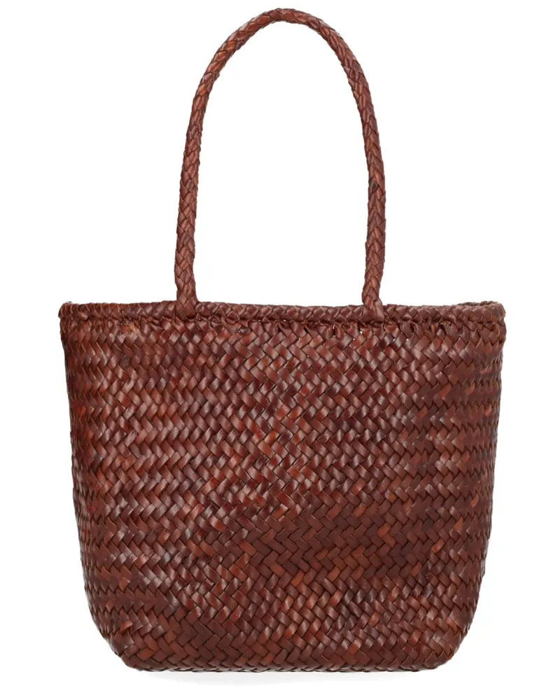 Dragon Diffusion Grace Basket Shoulder Bag — Brown Brown