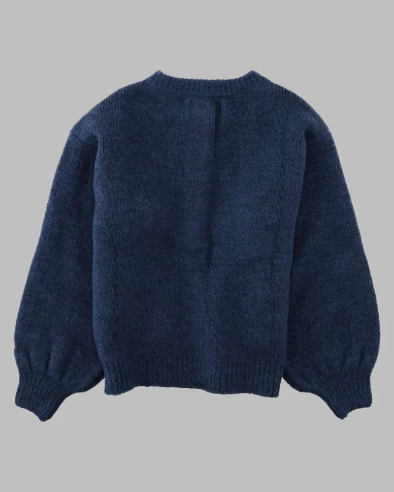 BOBO CHOSES Stamp Bloom Cardigan — Blue Blue