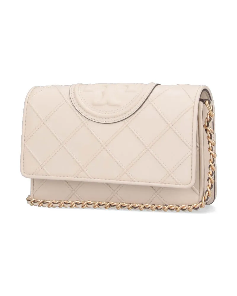 Tory Burch Women's Wallets White Body: Lamb Leather White