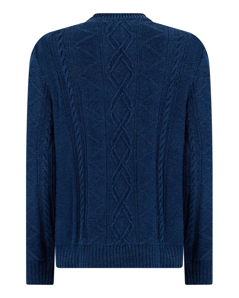 Gant Men's Crew Neck Cotton Sweater, Rich Navy Sweatshirts Navy
