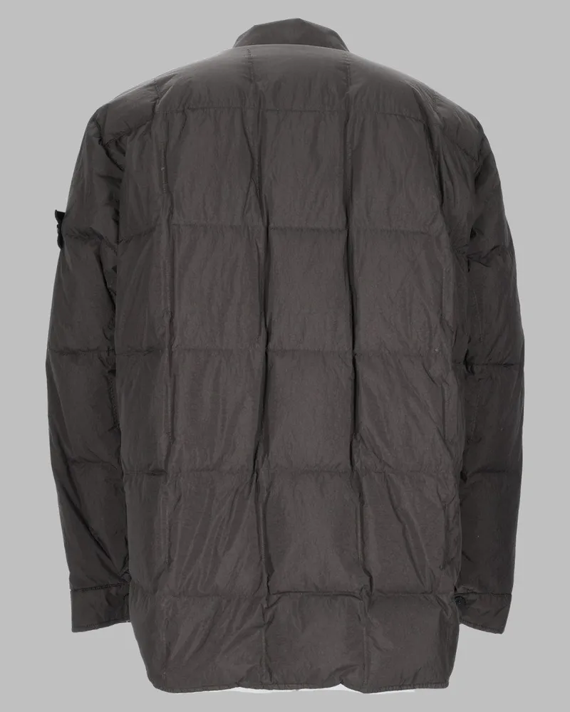Stone Island Water-Repellent Down Jacket — Gray Gray