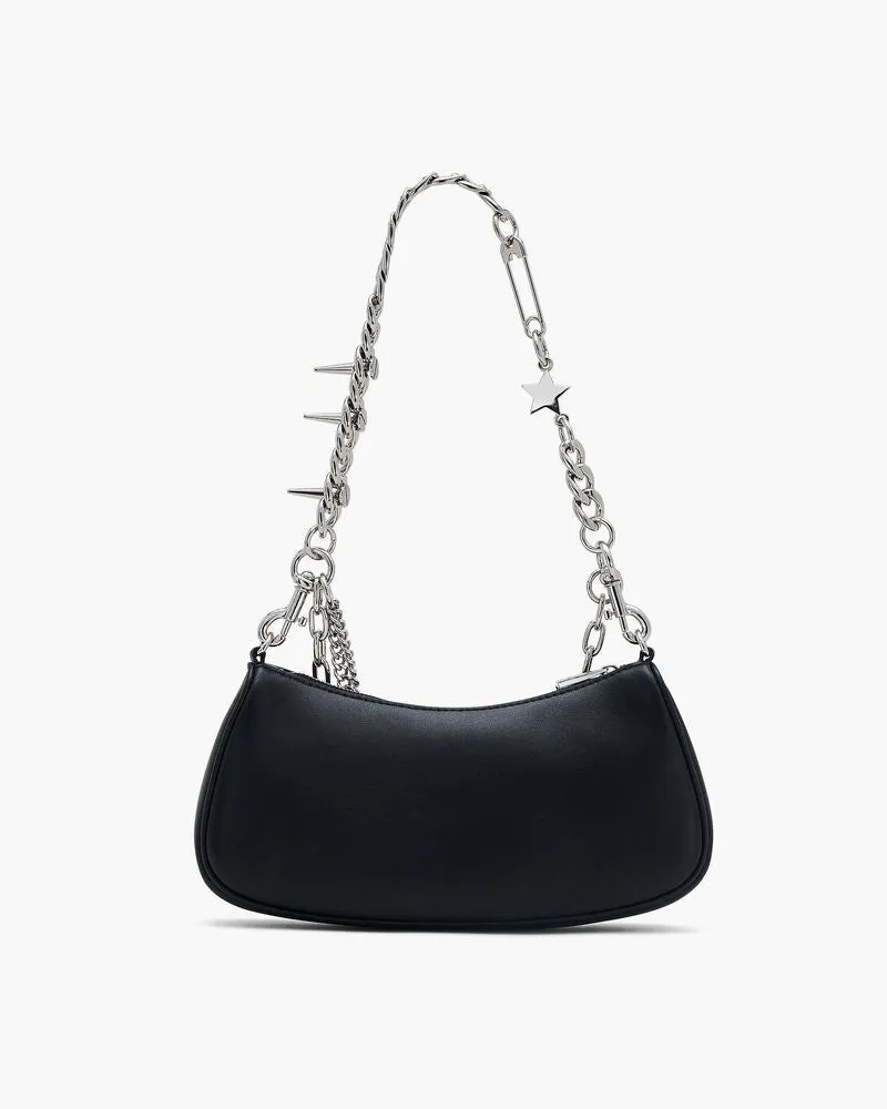 Marc Jacobs Star Charm Leather Shoulder Bag — Black Black