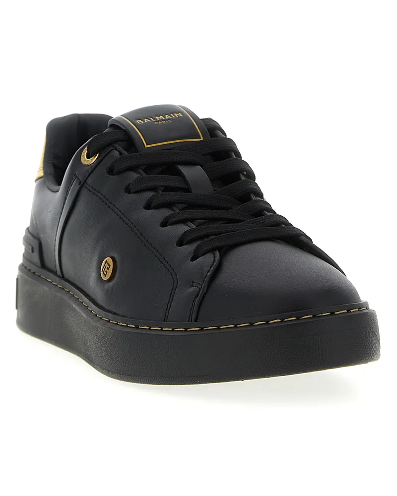 Balmain B-Court Sneaker — Black Black