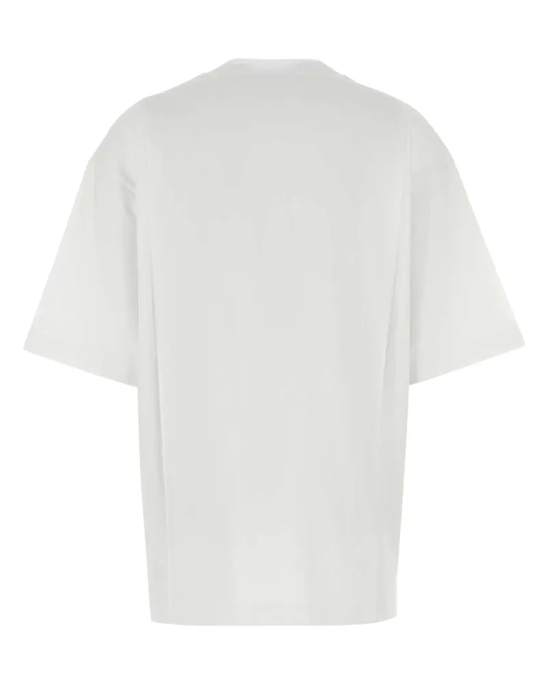 Gucci Women's White Cotton T-Shirt 9074 Exterior White