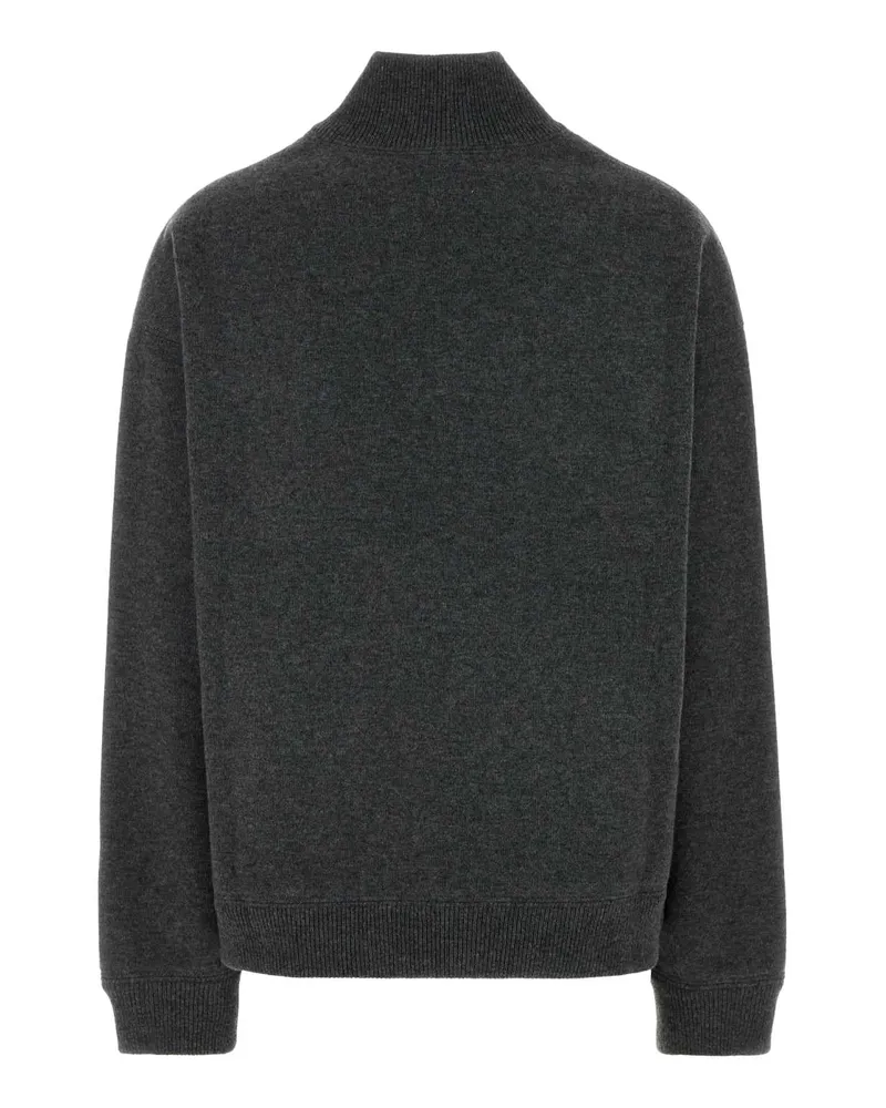 Miu Miu Women's Dark Grey Cashmere Sweater Ardesia Exterior: Maglieria Gray