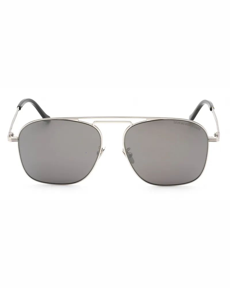 Cutler and Gross Men's Cg1310s Sunglasses Black Silver