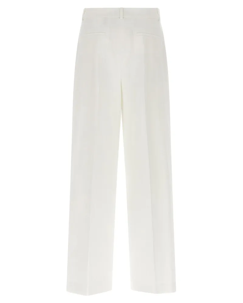 Theory HW Casual Trousers — Cream Cream