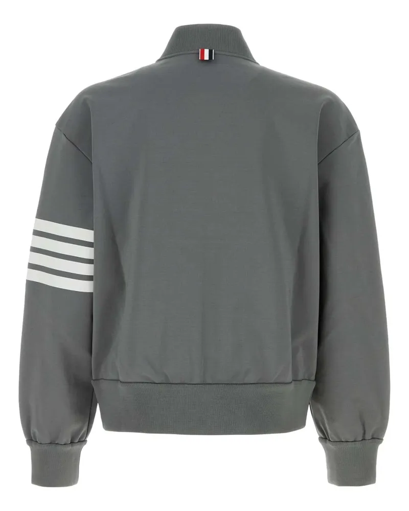 Thom Browne Mjt569aj0242 035 Medgrey Viscose Polyamide Elastane Giubbini Jacket Gray