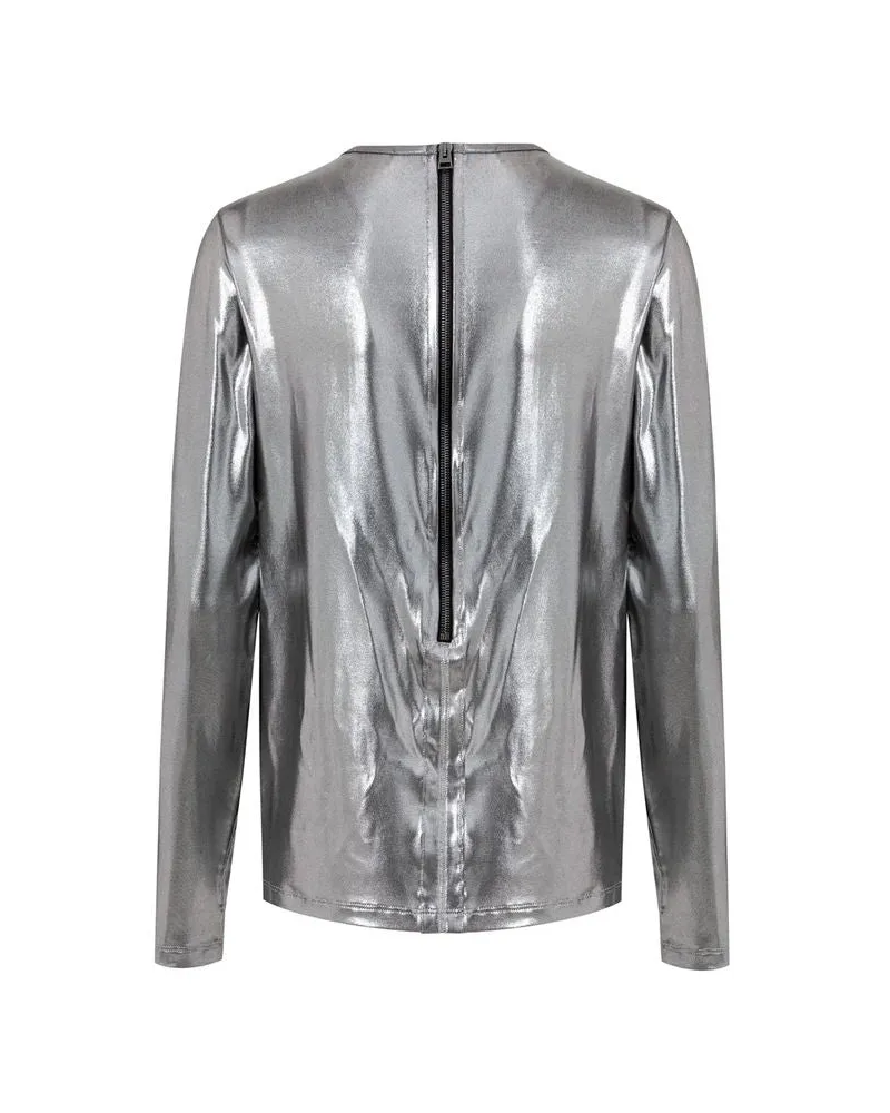 Tom Ford Women's Gray Viscose Long Sleeve Clothing Silver