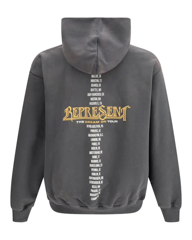 REPRESENT Golden Tour Hoodie — Gray Gray