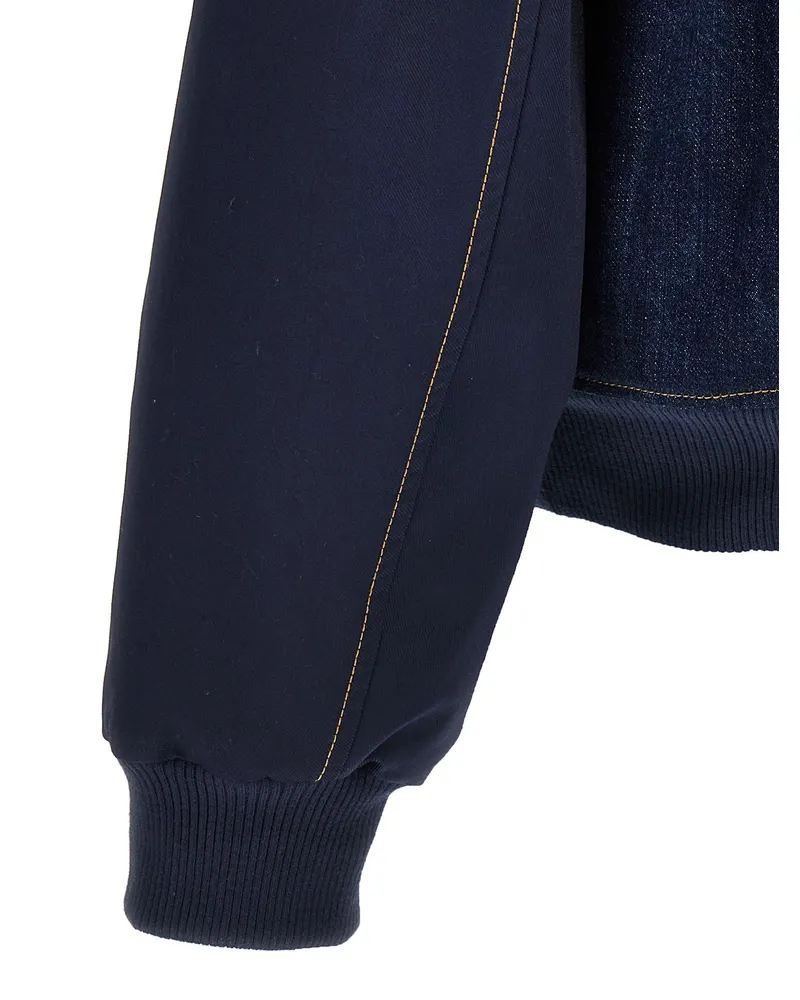 Wales Bonner Men's Blue Cotton Denim Jacket Clothing Navy