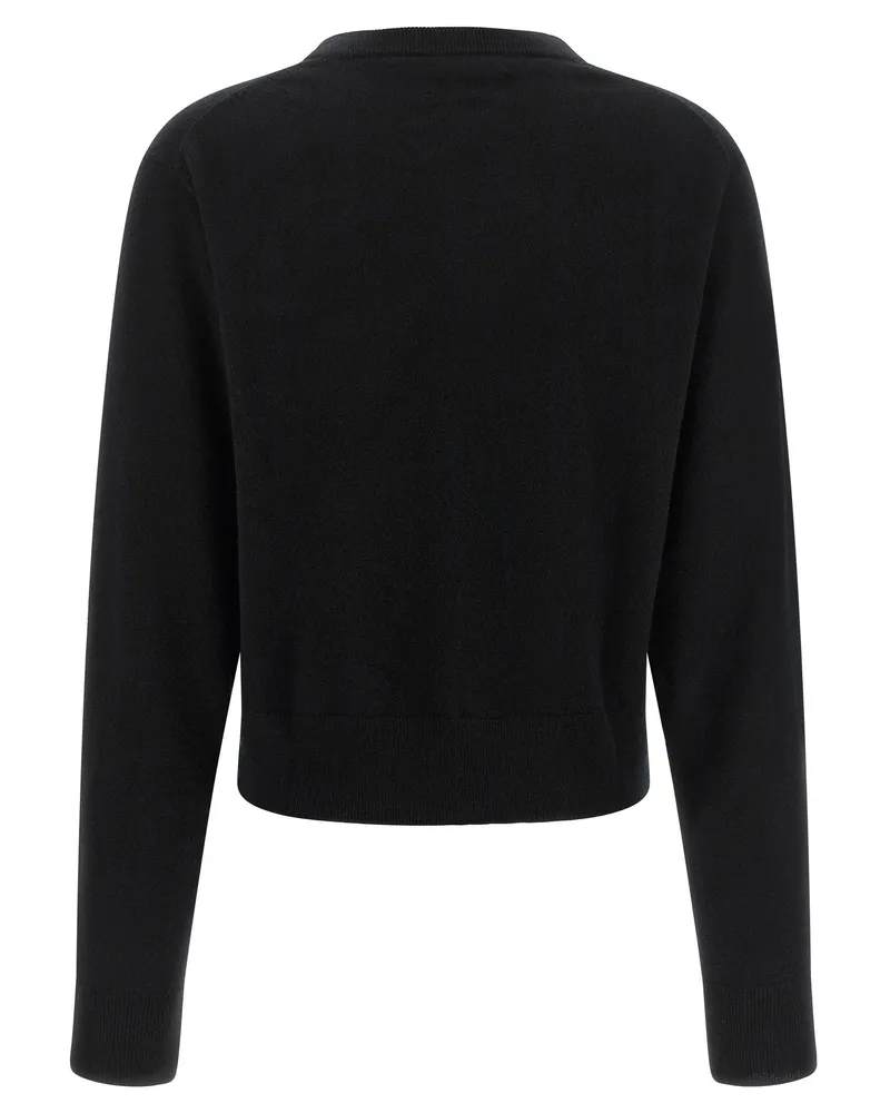 extreme cashmere Pure Cashmere Crewneck Sweater — Black Black