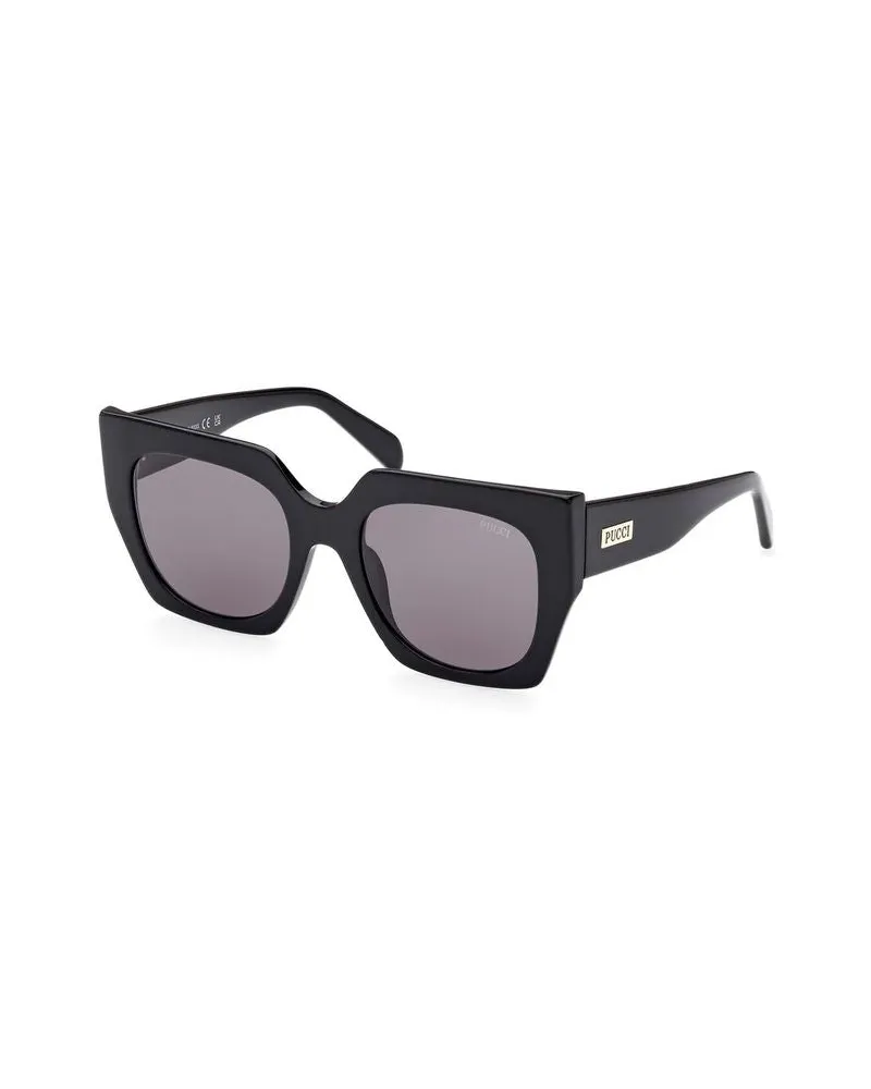 Emilio Pucci Women's Sunglasses Black Acetate Black