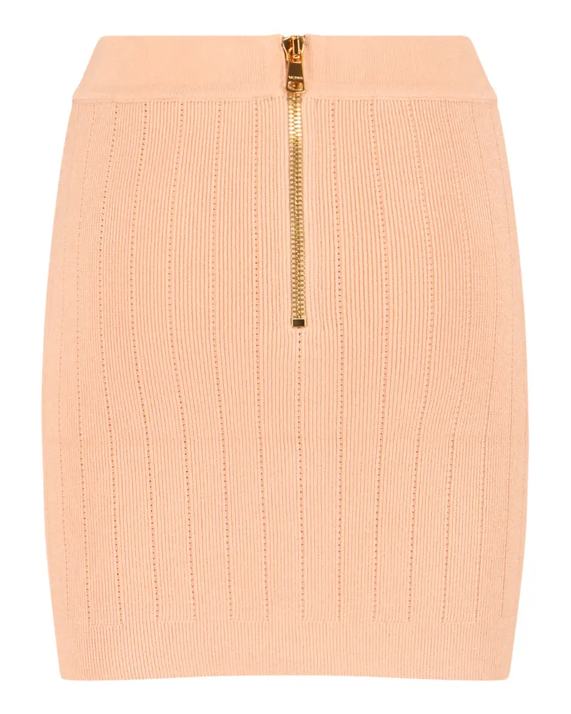 Balmain Women's Skirts Pink Viscose Pink