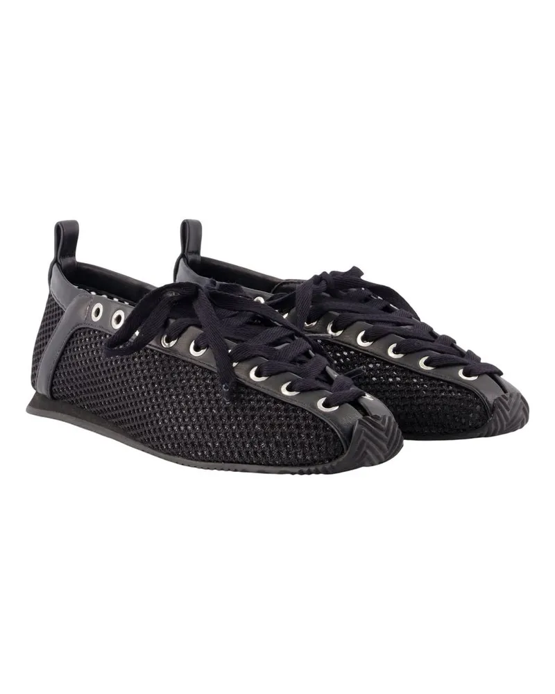 Ganni Women's Sporty Ballerinas -  Synthetic Black Shoes Flat-Shoes Black